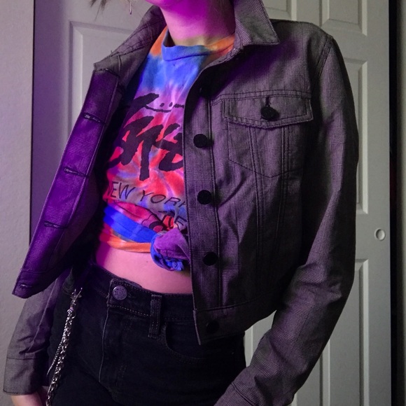 sold UO / cropped plaid jacket - Picture 2 of 5